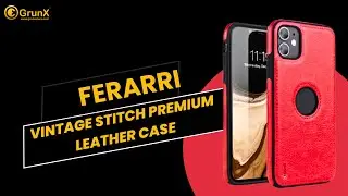 Ferarri - Vintage Stitch Premium Leather Case | GrunX