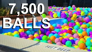 7,500 balls in the pool - Blender Animation - Cycles