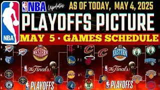 NBA STANDINGS TODAY as of MAY 4, 2025 | GAMES RESULTS | NBA PLAYOFFS SCHEDULE MAY 5, 2025