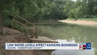 Low water levels affect kayaking businesses in Middle TN