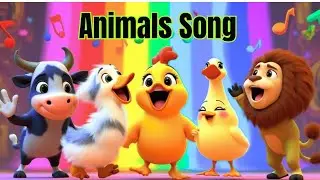 Animals Song 🐶🐱🦁 | Animal Sounds Nursery Rhymes for Babies & Toddlers