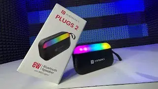 Portronics Plugs 2 8W Portable Bluetooth Speaker Dynamic RGB Light Unboxing Review Sound Test⚡️950rs