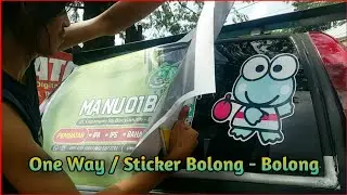Cara Mudah Pasang Sticker Oneway Pada Kaca Mobil Tanpa Menggunakan Air