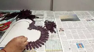Heart Shape Mirror Craft