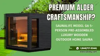 TRANSFORM YOUR BACKYARD WITH THE SAUNALIFE G6 OUTDOOR HOME SAUNA | CALL 1-844-717-5044 TODAY!