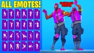*NEW* BRITE BLASTER SKIN WITH All FORTNITE EMOTES AND DANCES!