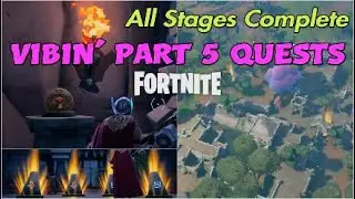 Fortnite VIBIN' Quests Part 5 All Stages, Find 3 Relic Shards, Block Pipes, Align Mirrors, Complete.