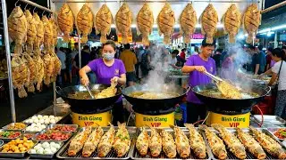 Vietnamese Street Food ! Non Stop Order ! Elephant Ear Fish delicious crispy fried