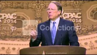 CPAC:NRA EXEC VP WAYNE LAPIERRE WALK UP