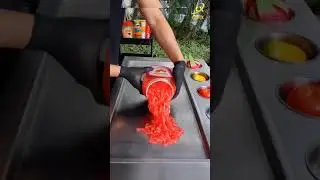 Street Ice Cream Rolls | fun with ice cream rolls #Shorts