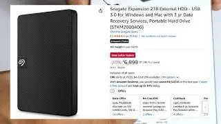Seagate 2TB External Hard Drive Review | Unboxing, Setup & Speed Test | Seagate 2TB Portable Amazon