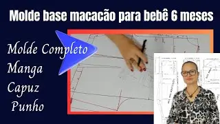 MOLDE BASE MACAC&Atilde;O COM COSTURA NAS COSTAS/Gl&aacute;ds Bandas, Costurandopano.com