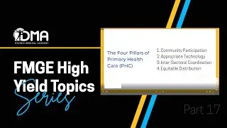 The Four Pillars of Primary Health Care PHC | DMA's FMGE High Yield Topics - Series | DMA