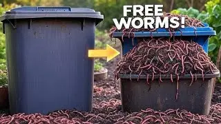 Passive way to gather your composting worms