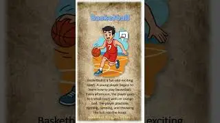 Basketball 🏀 ⛹️&zwj;♂️ English Story For Learning English 🏀🔥#shorts