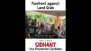 Sidhant V.P Against Land Grab of UoH