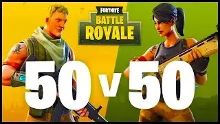 *NEW* 50 VS 50 GAME MODE! Fortnite Battle Royale