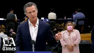Newsom touts California&rsquo;s rent relief program