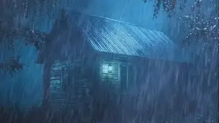 😴You Will Sleep Like a Child in 5 Minutes⛈️Instant Calm Heavy Rain on Tin Roof for Deep Sleep Relief