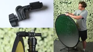 Turn Any Light Stand into a Reflector or Backdrop Holder - Fotodiox Stand Clip Attachment