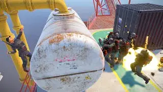 how to do oilrig with 2 f1 grenades