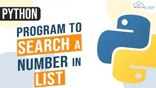Python Program to Search Number in List | Program to Search element in List of Number #29