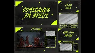 Yellow Black Twitch Overlay &ndash; Bold, High Contrast Stream Design for Gamers