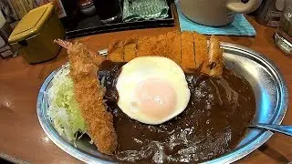 【めし動画】 秋葉原グルメ　加賀カレー「カレーの市民アルバ」のホームランカレーを食べてみた