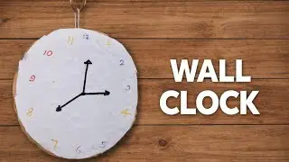 How to make Wall Clock at home || Homemade Wall Clock || ideasCrafting