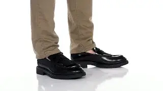 Vagabond Shoemakers Alex Polished Leather Loafer with Fringe SKU: 9837453