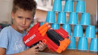 Nerf Mega Tri Break Family Challenge