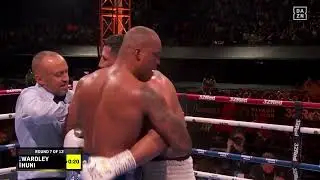 Huni v Wardley Fight Highlights - Ref skips count in 10th &mdash; total sham