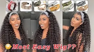30Inch Headband Wig Review!🙌🏽 Put On & Go Easiest Wig For Lazy Girls | @UlaHair