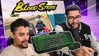 😱 MI AMIGO JUEGA EL TECLADO Y YO EL RAT&Oacute;N en BLOOD STRIKE!