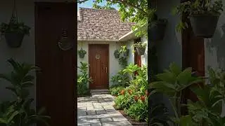 Charming Garden Entryway | Tropical Cottage Hidden in Greenery