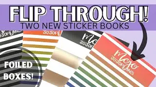 NEW STICKER BOOKS FROM MOJO JOJOPLANS | FOILED AND NEUTRAL BOXES | FLIP THROUGH