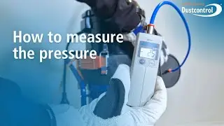 How to measure the underpressure on Dustcontrol's mobile machines with digital vacuum meter.
