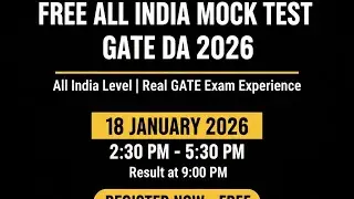 FREE GATE DA 2026 All India Mock Test | Real GATE Exam Experience | AIMT by Mindspan 