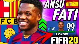 ANSU FATI IN FIFA 20 CAREER MODE!!! FIFA 20 Growth Test