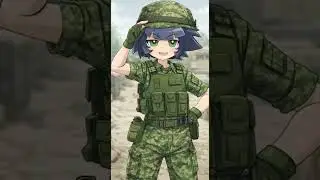 Tomboy military 🪖🎖️ #kaorumatsubara #powerpuffgirlsz #anime #ppgz 