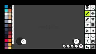 pacman but it's a horror game(drawing app named pixel studio)