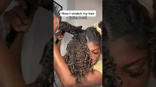 How I Stretch My Natural Hair using heat ✨#naturalhairstyles #type4hair  #naturalhaircare