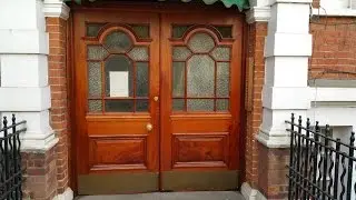 AMAZING!! 1896's Mahogany Door Restoration by London door restorers | Spraying doors