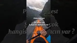 Psikolojik test Şu an en &ccedil;ok hangisine ihtiyacın var?   #aesthetic #chillroom #psikoloji #test