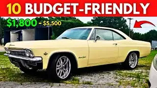 Budget Friendly: 10 classic cars You Can Buy For $1,800 to $5,500 | For Sale By Owner!