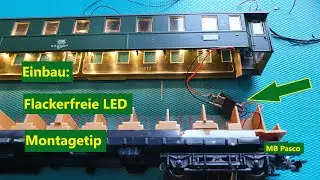# 79  LED Flackerfrei  in H0 (3Leiter) Personen - Packwagen einbauen. Preiwerte L&ouml;sung
