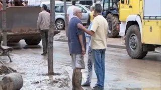 San Asensio, La Rioja,  se recupera de la inundación