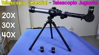 Telescopio Celestial de 20X 30X y 40X Prueba de Funcionamiento 