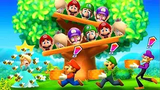 【マリオパーティ100ミニゲームコレクション】面白いミニゲームマリオVsルイージVsワルイージVsロゼッタ（マスター難易度）