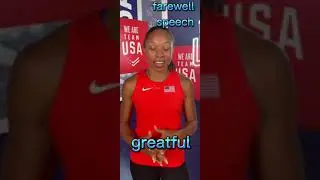 Allyson Felix Farewell thank you